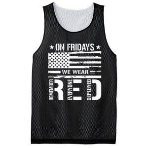 Remember Everyone Deployed On Friday We Wear Red Mesh Reversible Basketball Jersey Tank