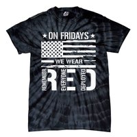 Remember Everyone Deployed On Friday We Wear Red Tie-Dye T-Shirt