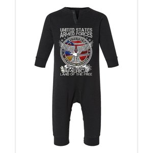 Remember Everyone Deployed Armed Forces Military Red Friday Gift Infant Fleece One Piece