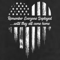 Remember Everyone Deployed Red Friday 7 Panel Mesh Trucker Snapback Hat