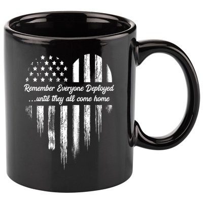 Remember Everyone Deployed Red Friday 11oz C Handle Ceramic Mug
