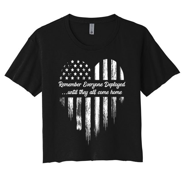 Remember Everyone Deployed Red Friday Crop Top