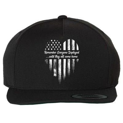 Remember Everyone Deployed Red Friday Wool Snapback Cap