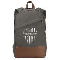 Remember Everyone Deployed Red Friday Cotton Canvas Backpack