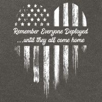 Remember Everyone Deployed Red Friday Cotton Canvas Backpack