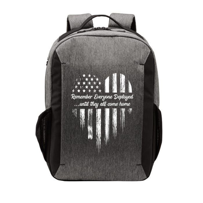 Remember Everyone Deployed Red Friday Vector Backpack
