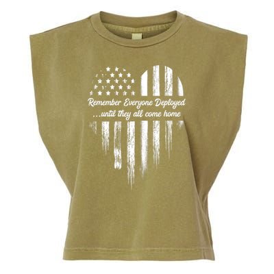 Remember Everyone Deployed Red Friday Garment-Dyed Women's Muscle Tee