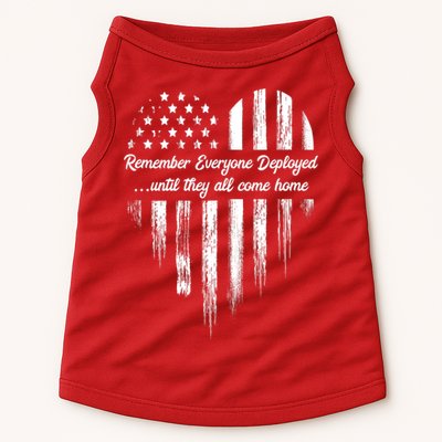 Remember Everyone Deployed Red Friday Doggie Tank
