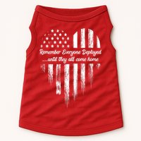 Remember Everyone Deployed Red Friday Doggie Tank