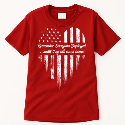 Remember Everyone Deployed Red Friday Tall T-Shirt