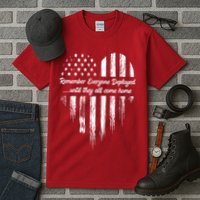 Remember Everyone Deployed Red Friday Tall T-Shirt