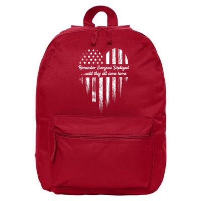 Remember Everyone Deployed Red Friday 16 in Basic Backpack
