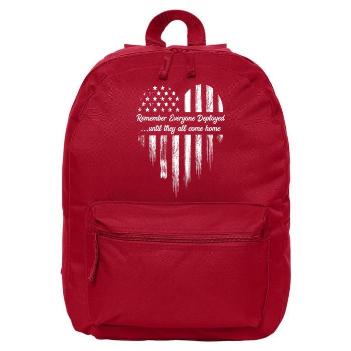 Remember Everyone Deployed Red Friday 16 in Basic Backpack