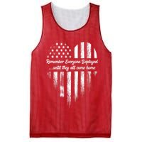 Remember Everyone Deployed Red Friday Mesh Reversible Basketball Jersey Tank