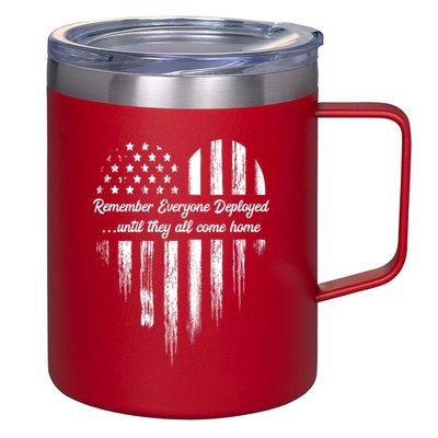 Remember Everyone Deployed Red Friday 12oz Stainless Steel Coffee Mug