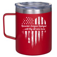 Remember Everyone Deployed Red Friday 12oz Stainless Steel Coffee Mug