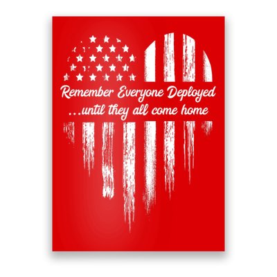 Remember Everyone Deployed Red Friday Poster