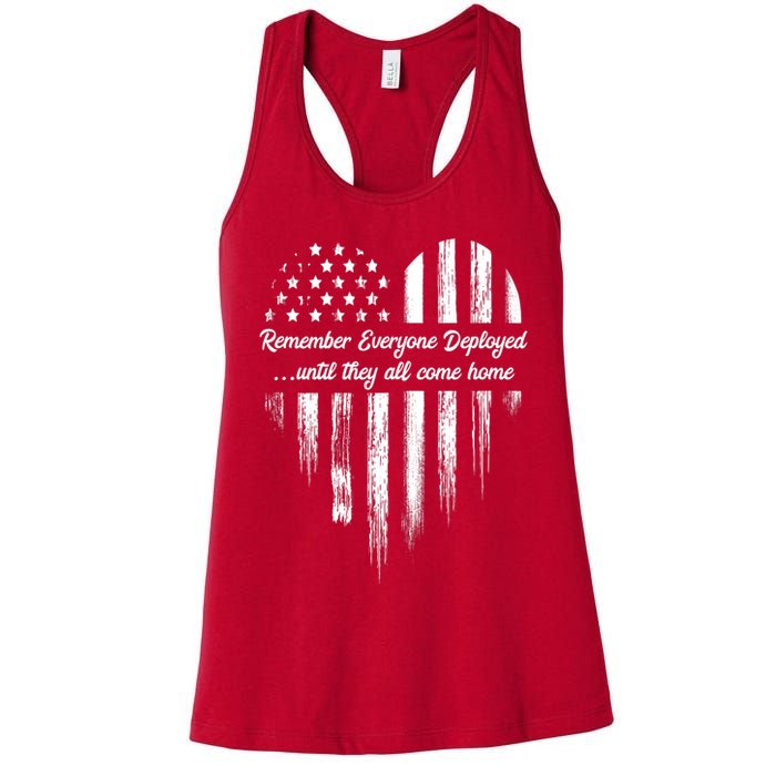 Remember Everyone Deployed Red Friday Womens Tank Top