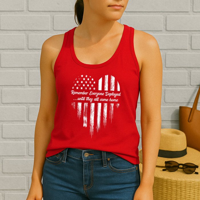 Remember Everyone Deployed Red Friday Womens Tank Top