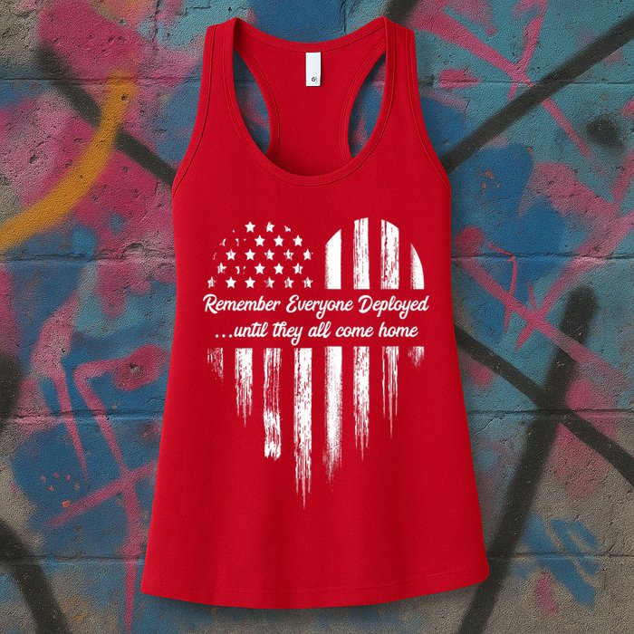 Remember Everyone Deployed Red Friday Womens Tank Top