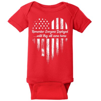 Remember Everyone Deployed Red Friday Baby Bodysuit