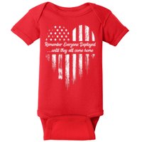 Remember Everyone Deployed Red Friday Baby Bodysuit