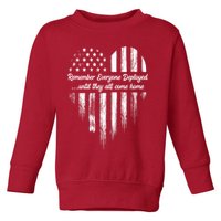 Remember Everyone Deployed Red Friday Toddler Sweatshirt