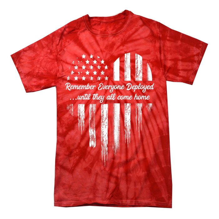 Remember Everyone Deployed Red Friday Tie-Dye T-Shirt