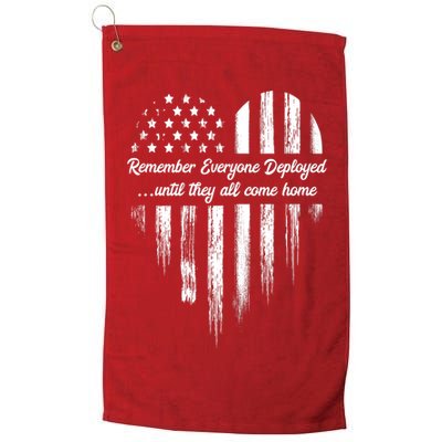 Remember Everyone Deployed Red Friday Golf Towel