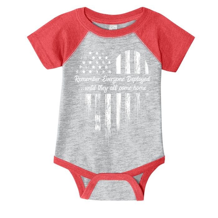 Remember Everyone Deployed Red Friday Infant Baby Jersey Bodysuit