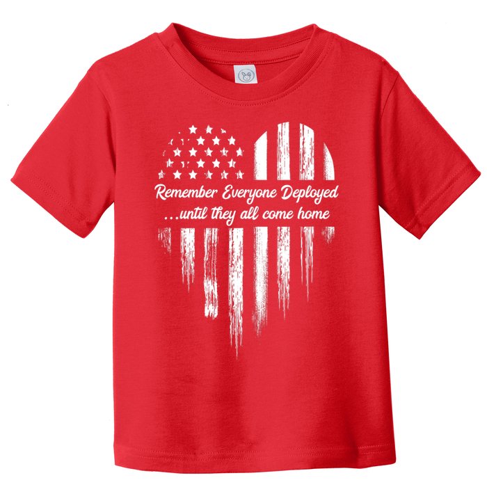 Remember Everyone Deployed Red Friday Toddler T-Shirt
