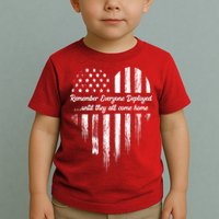 Remember Everyone Deployed Red Friday Toddler T-Shirt