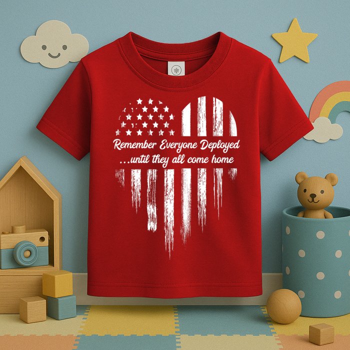 Remember Everyone Deployed Red Friday Toddler T-Shirt