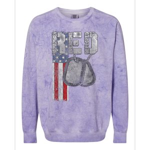 Remember Everyone Deployed Colorblast Crewneck Sweatshirt