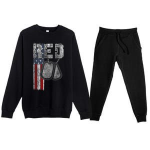 Remember Everyone Deployed Premium Crewneck Sweatsuit Set