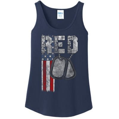 Remember Everyone Deployed Ladies Essential Tank