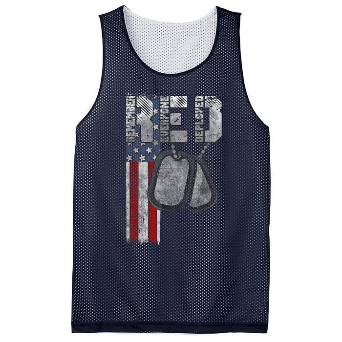 Remember Everyone Deployed Mesh Reversible Basketball Jersey Tank