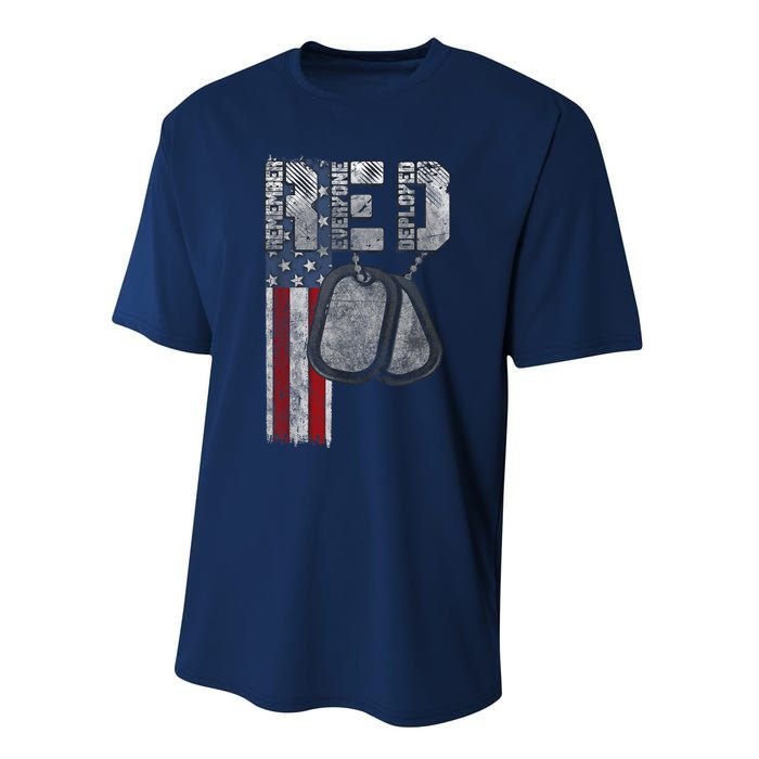 Remember Everyone Deployed Performance Sprint T-Shirt