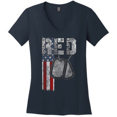 Remember Everyone Deployed Women's V-Neck T-Shirt