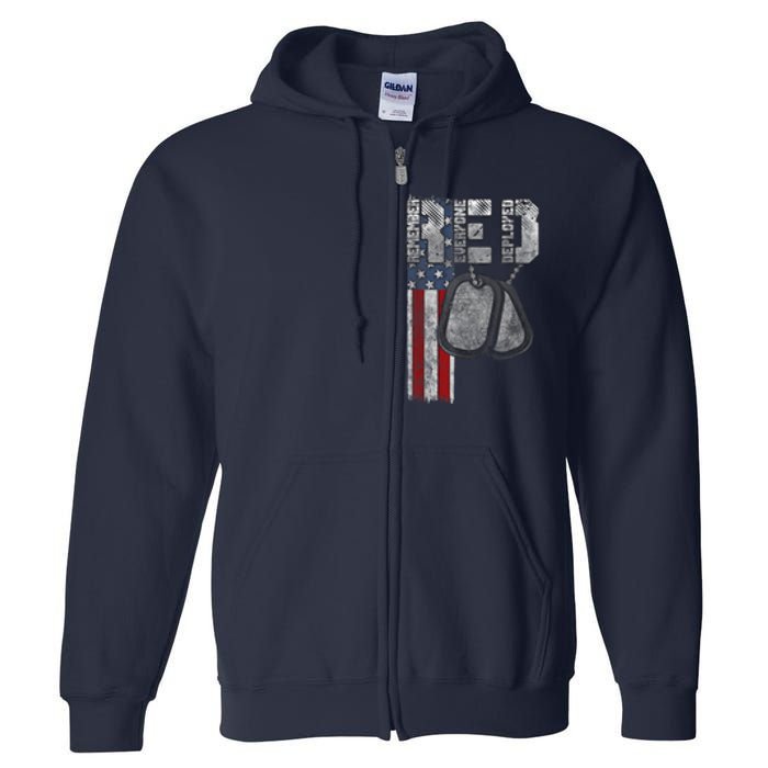 Remember Everyone Deployed Full Zip Hoodie