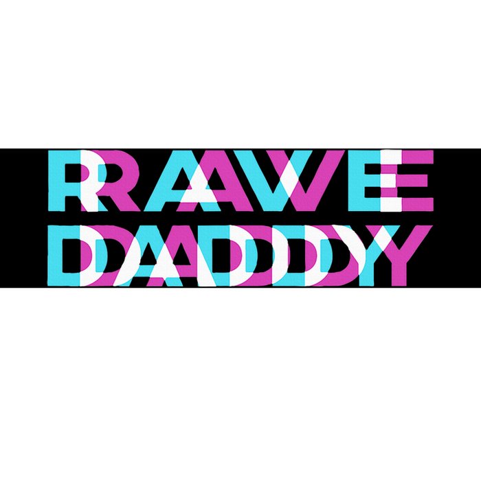 Rave Edm Daddy Music Festival Father Optical Trippy Illusion Bumper Sticker