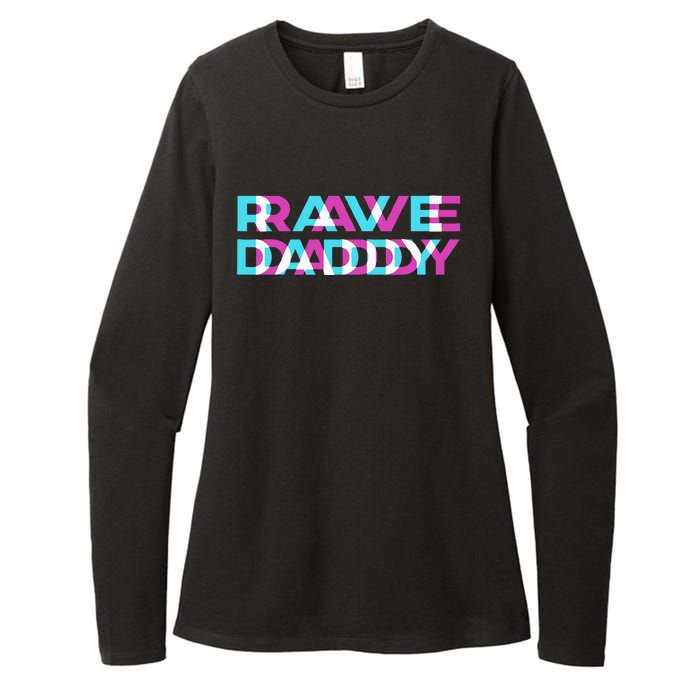 Rave Edm Daddy Music Festival Father Optical Trippy Illusion Womens CVC Long Sleeve Shirt