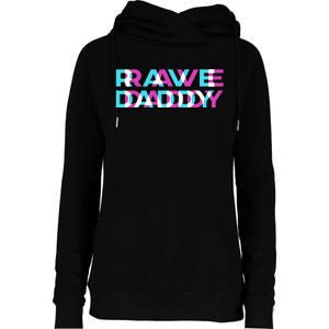 Rave Edm Daddy Music Festival Father Optical Trippy Illusion Womens Funnel Neck Pullover Hood