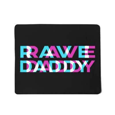 Rave Edm Daddy Music Festival Father Optical Trippy Illusion Mousepad