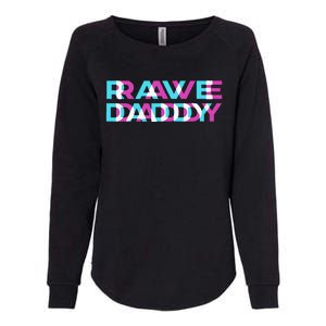 Rave Edm Daddy Music Festival Father Optical Trippy Illusion Womens California Wash Sweatshirt