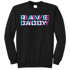 Rave Edm Daddy Music Festival Father Optical Trippy Illusion Tall Sweatshirt