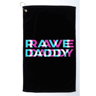 Rave Edm Daddy Music Festival Father Optical Trippy Illusion Platinum Collection Golf Towel