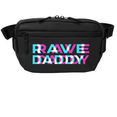 Rave Edm Daddy Music Festival Father Optical Trippy Illusion Crossbody Pack