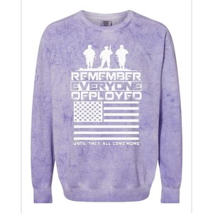 Remember Everyone Deployed R.E.D. Red Friday Military Colorblast Crewneck Sweatshirt