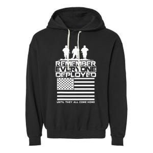 Remember Everyone Deployed R.E.D. Red Friday Military Garment-Dyed Fleece Hoodie